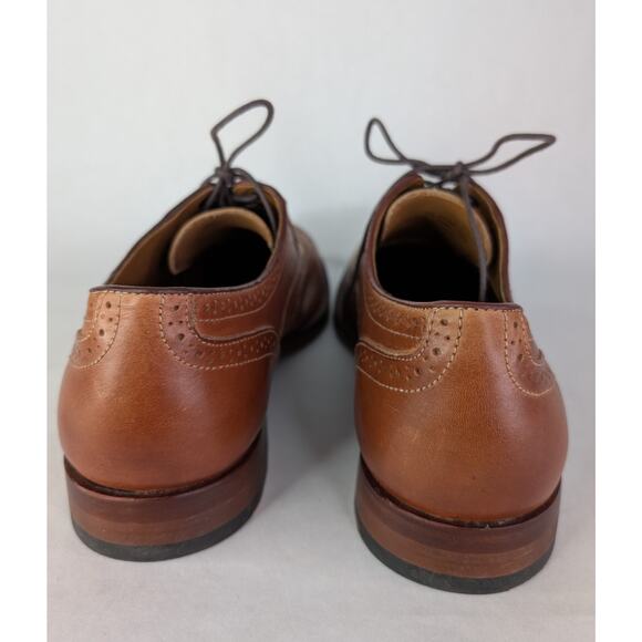 Johnston Murphy Custom Select Dress Shoes Mens 10D Wingtip Brogue Made in USA main image 7